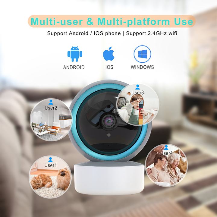 5.0 Megapixels TUYA Wifi Pan tilt  Mini IP CCTV TUYA Smart Monitoring Home Camera Manufacturer and Supplier Solutions