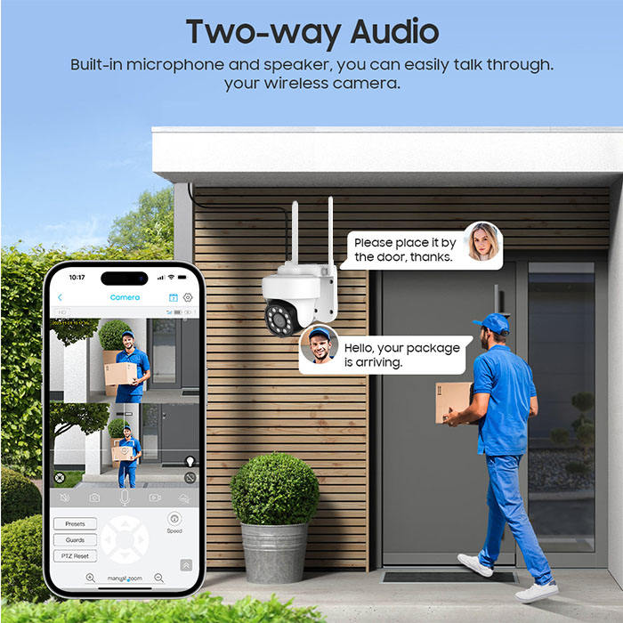 5MP wireless home security camera system Wifi Ptz network wireless Nvr Kit Home Wifi Cctv Camera Kit nvr with 10.1 Monitor Wholesale Distribution Center