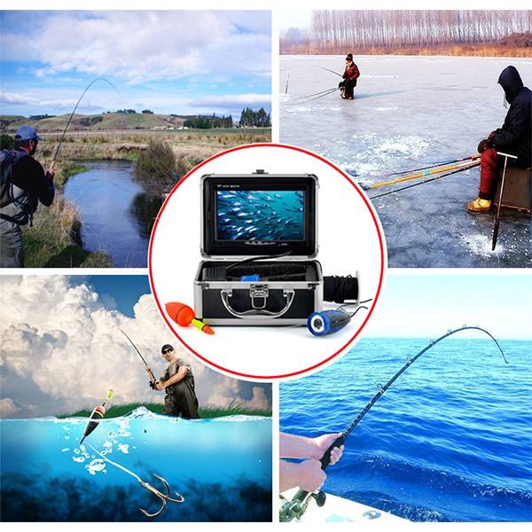 7 inch Monitor Useful  15m Long cable Waterproof Underwater  Fishing  Camera