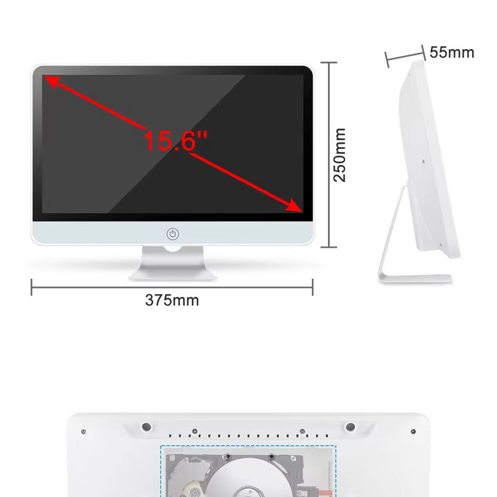 8 ch 15.6 inch Screen Wifi kit NVR HD LCD Monitor for camera