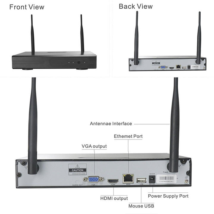 8 chs 1080P Outdoor Security Outdoor Camera  Home Security Camera System Wireless Wholesale Factory Customization