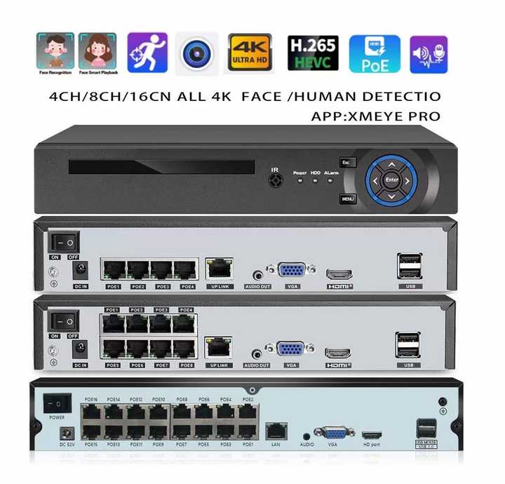 8 ch 4MP Outdoor POE Nvr  CCTV Bullet Waterproof Camera System wiht Audio and video Recorder Wholesale Distribution Distributor
