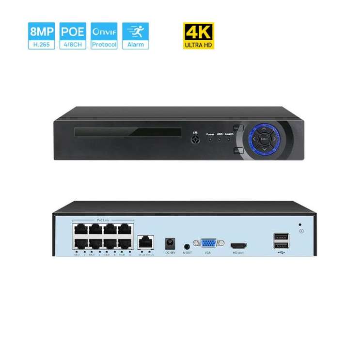 8 ch 4MP 5MP Outdoor POE Nvr  CCTV IP  Camera System wiht Audio and video Recorder