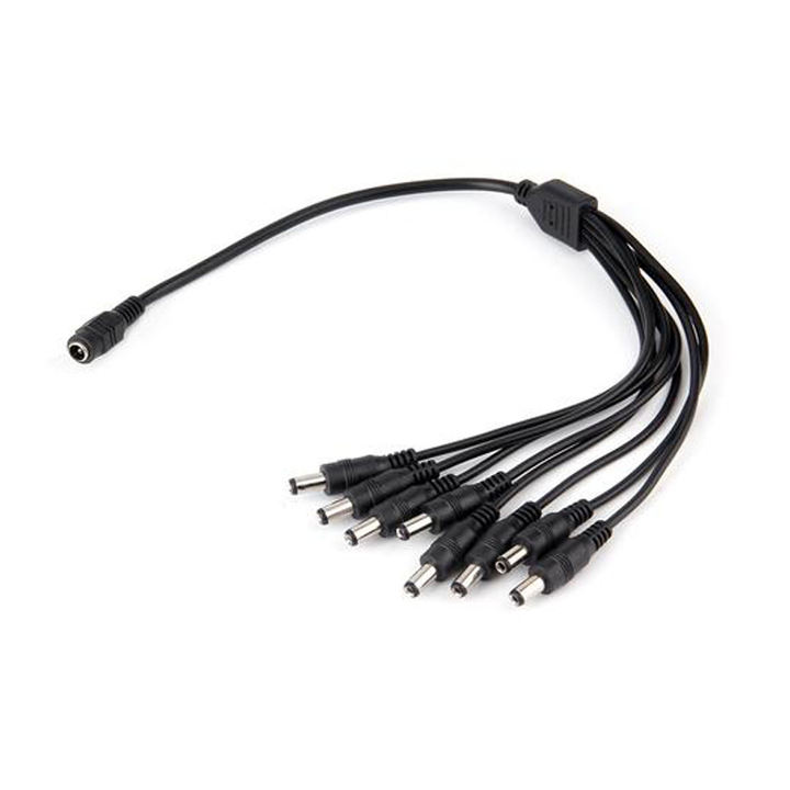 8-ways  Splitter cable DC Power Adaptor cable female cable for CCTV Camera