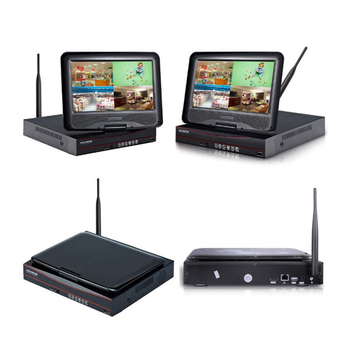 8Ch Wifi Nvr with 10.1 inch Monitor  IP Camera Tuya Smart CCTV Security Wireless Outdoor Home Wifi Camera Mass Production