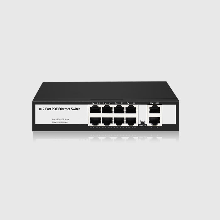 8CH POE 2CH LAN Network Switch 8 Port 10/100Mbps Ethernet Switch for Security System and IP Camera CCTV Accessory