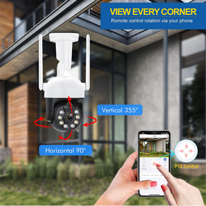 8CH WIFI Camera NVR Kit With 8PCS Waterproof Surveillance Smart Auto Tracking Camera 3MP Wireless Camera System Affordable Wholesale
