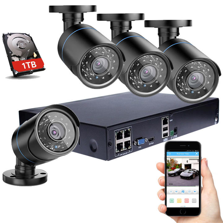 8MP 8CH CCTV Surveillance Camera System POE NVR KIT