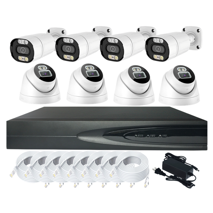 8Ch 5MP POE Camera NVR System IR/White/Warm IP Set Security Kit 25fps Detection microphone monitoring Motion Detection Seetong Industrial Wholesale Custom Solutions