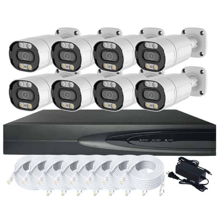 8Ch 5MP POE Camera NVR System IR/White/Warm IP Set Security Kit 25fps Detection microphone monitoring Motion Detection Seetong Industrial Wholesale Custom Solutions
