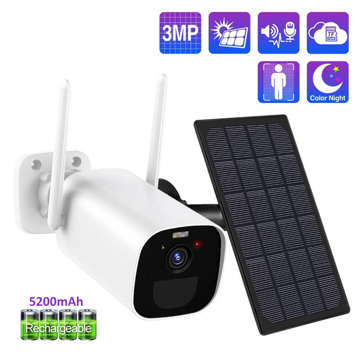 8chs 3.0Megapixel Rechargeable Battery Wifi IP kit  IP-Pro Solar Smart Home Automation  Kits & Systems Manufacturing Services Export