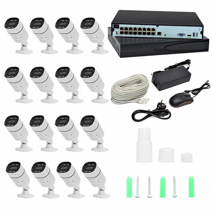 16chs poe camera nvr kit security safe 5mp view wide video night Industrial Exporter Wholesale
