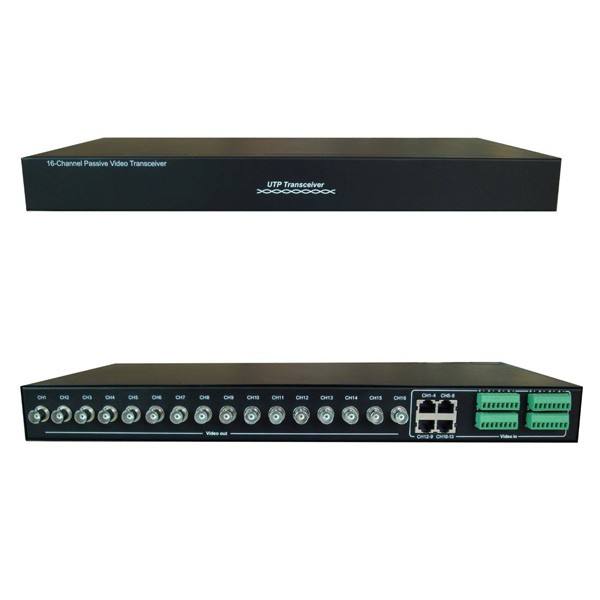 16chs passive UTP receiver 600m Video Balun Video Transceiver Factory to Consumer