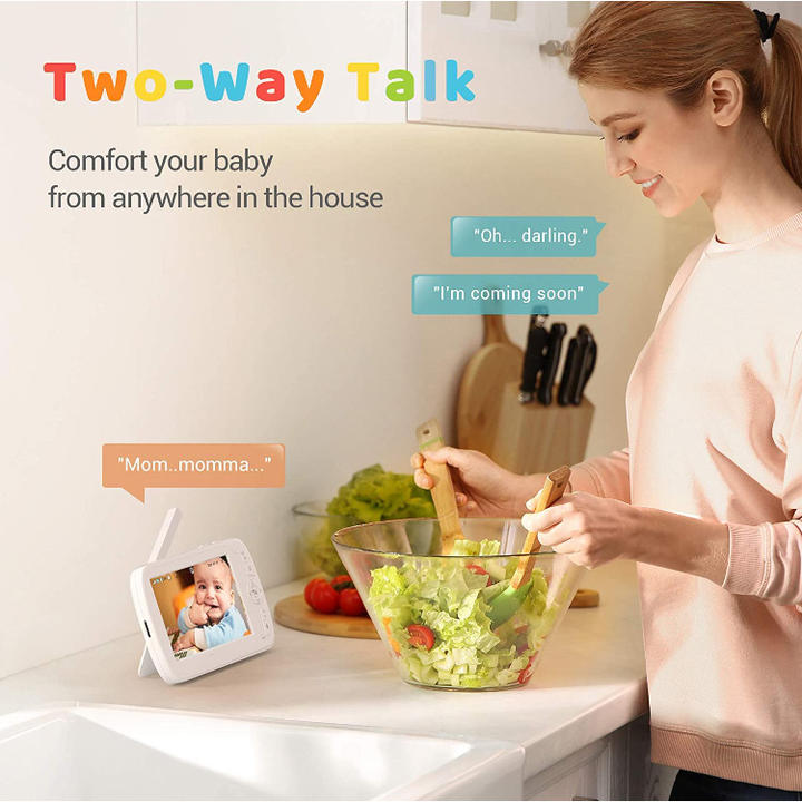 1080P HD Wifi Camera 5 Inch Screen Wireless Baby Monitor