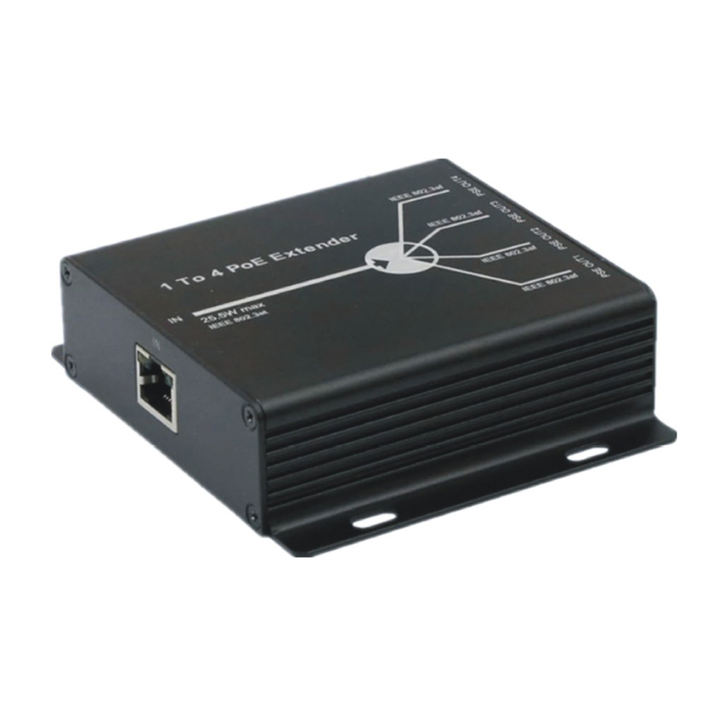 100m 1 TO 4 POE Extender IEEE 802.3AF POE Connector POE Separator