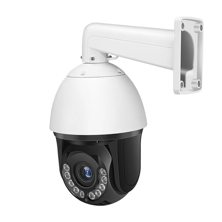 20X 2 Channel 8 Megapixel PTZ POE IP Camera NVR KIT 6 Metal Dome Microphone Outdoor Waterproof Human Tracking Seetong Product Manufacturing