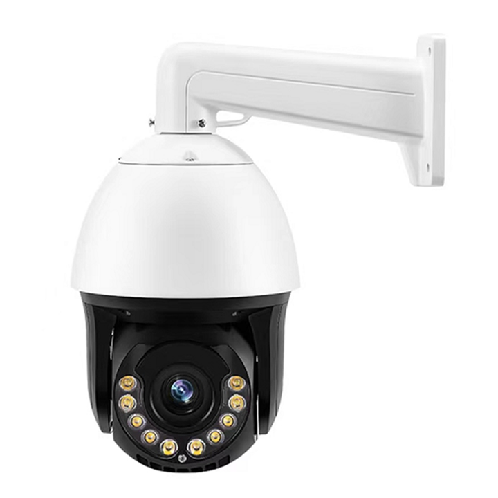 20X 2 Channel 8 Megapixel PTZ POE IP Camera NVR KIT 6 Metal Dome Microphone Outdoor Waterproof Human Tracking Seetong Product Manufacturing