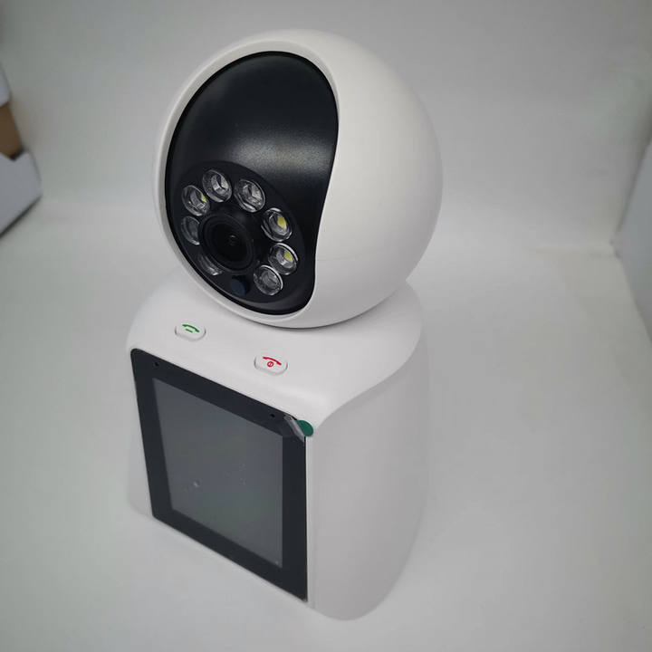 2024 RTS shenzhen 3.0Mp Wifi PT Dome ip camera with 2.8inch Monitor 2way audio Video Calling Smart home Efficient Manufacturing Outlet
