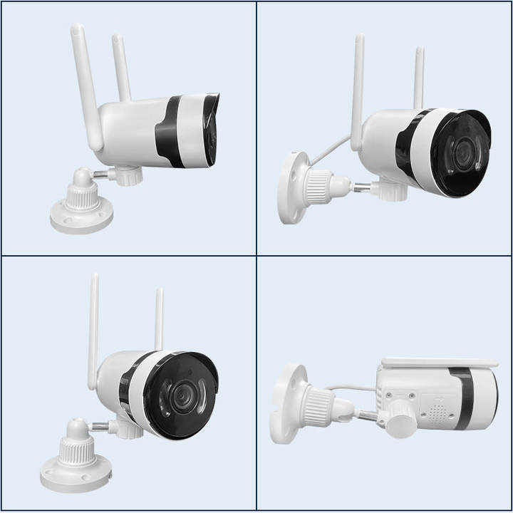 2022 Hot selling WiFi Nvr CCTV Kit Wireless Security Full Color Pan Bullet Camera  System ODM Manufacturing Efficiency
