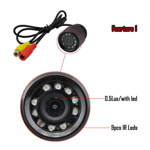 420TVL CMOS 120 Degree Wide Angle rear view camera