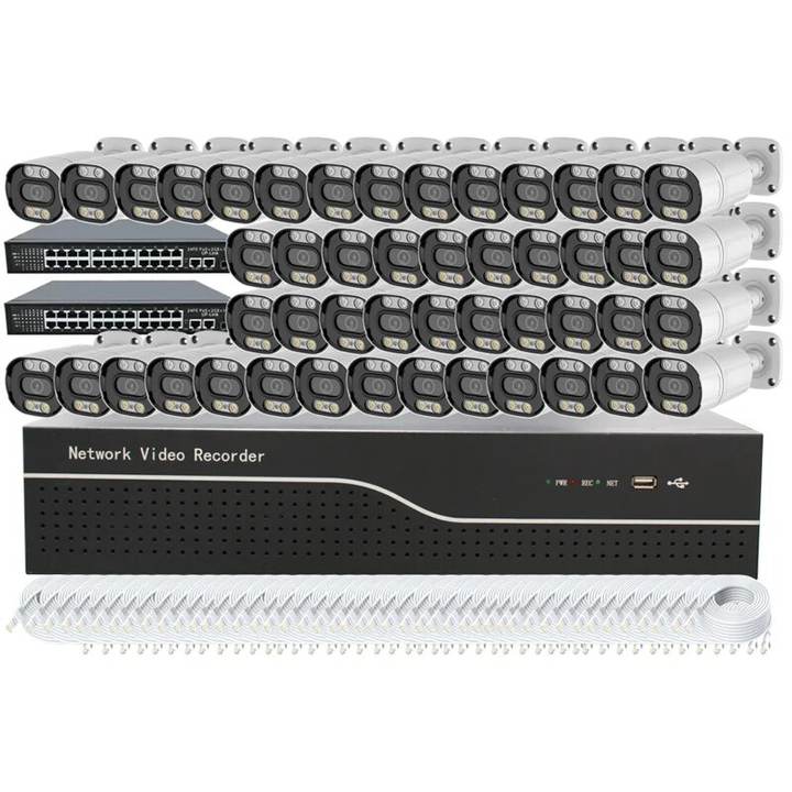 48chs poe camera nvr kit security safe 5mp view wide video night shop street school Manufacturing Firm Solutions