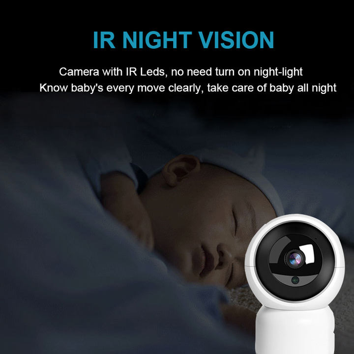 Baby Cry Detection 2.0Megapixels  Wifi Pan &Tilt  Ip Baby Monitor Camera Bear Access Control System Door Manufacturing Services Solutions