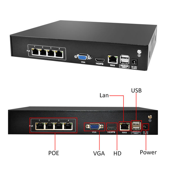 Audio Recording Color Day and Night 4CH NVR Security System 4K 8MP POE Camera Kit Factory Authorized Wholesale Sourcing