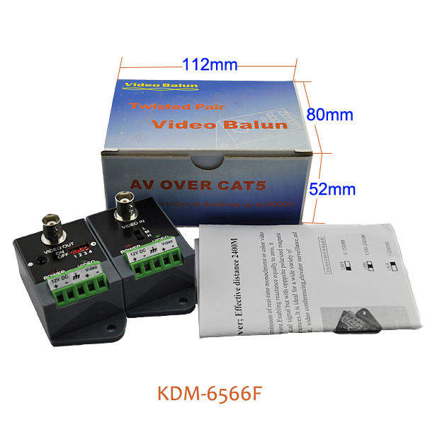 CCTV ACCESSORIES 1ch active UTP Long Distance  Video Balun Video CCTV