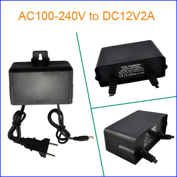 CCTV Camera Power Supply AdaptoOutdoor Waterproof EU US  Charger for CCTV video Camera