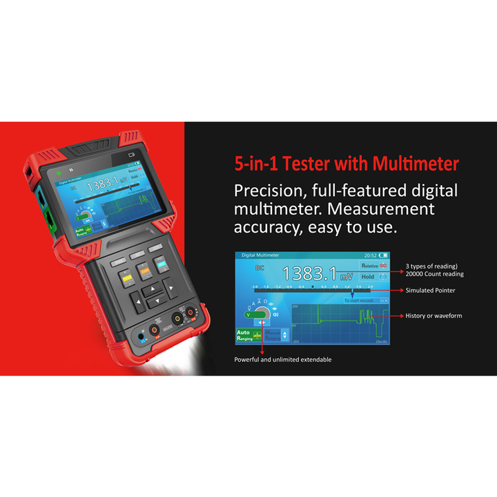 Cable  Camera Tester HD-TVI AHD HD-CVI IPC CCTV Tester monitor