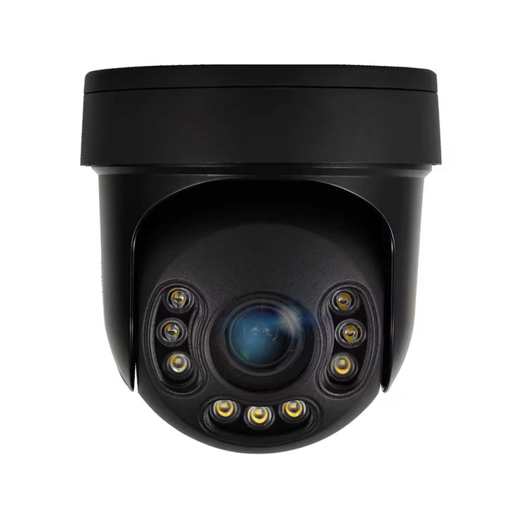 Color Night Audio Talk 4chs 4K POE NVR Kit 8MP 4X Zoom Pan Tilt Rotate PTZ Dome Camera CCTV System Seetong Wholesale Distribution
