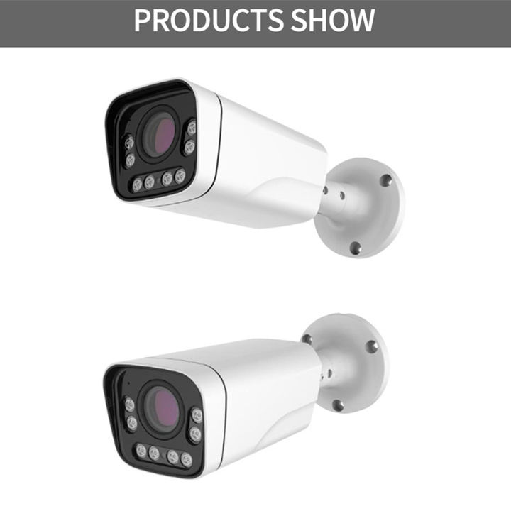 Double Light Bullet Network Camera with IR P2P IP POE  High Quality IP Cameras Industrial Exporter Factory