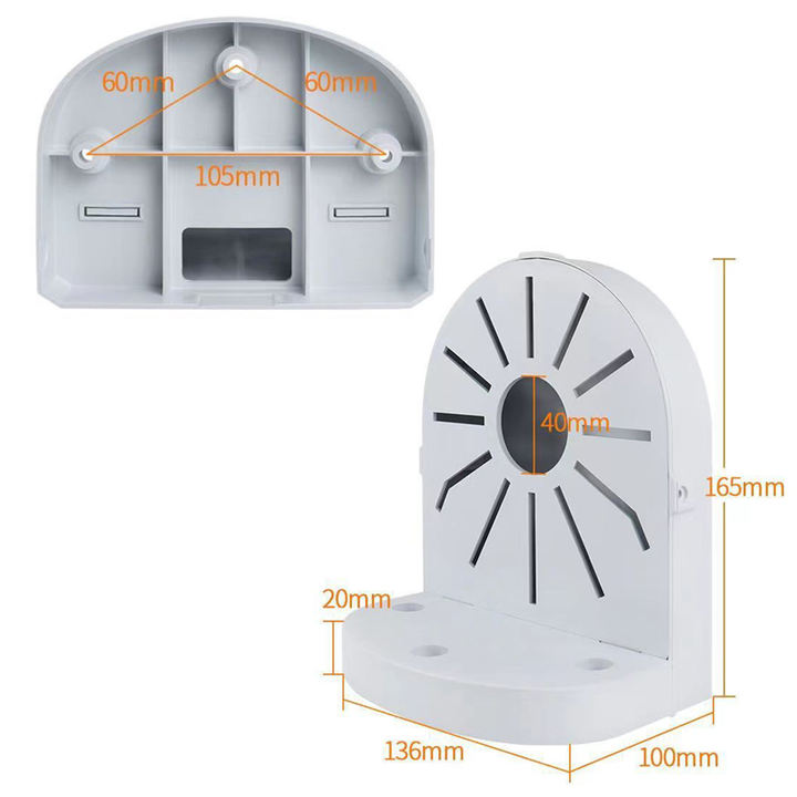 Dome Camera Stand Indoor Wall Bracket Hidden Line Plastic Junction Box Customized Manufacturing