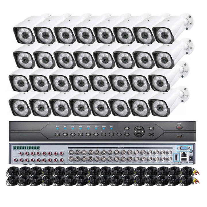 Easy to Use and Cheap cctv 32channals 5mp  dvr kit IR Cameras home cctv security systems with Coaxial audios Supplier Wholesale Production