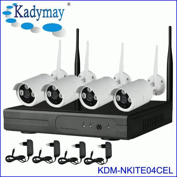 Eseecloud 3MP 4CH Wireless System 4 Camera Microphone Wifi NVR Kit