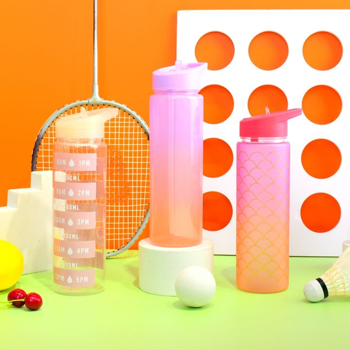 0.7L Wholesale price OEM welcomed Bpa free custom logo plastic sport water bottle transparent for kids with straw Rapid Production Solutions Wholesale