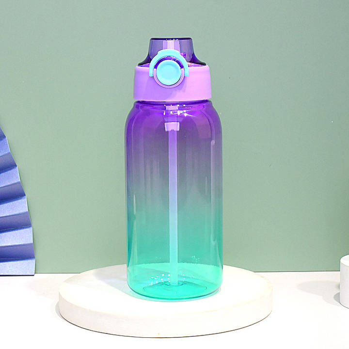 1000ml Tritan Air Flavored up Water Bottle Transparent Factory Wholesale Custom Logo Cheap Gradient Camping Gym Luxury Unisex Mass Production B2B