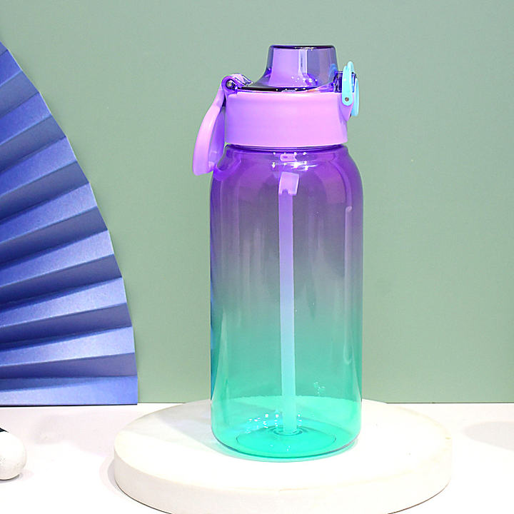 1000ml Tritan Air Flavored up Water Bottle Transparent Factory Wholesale Custom Logo Cheap Gradient Camping Gym Luxury Unisex Mass Production B2B