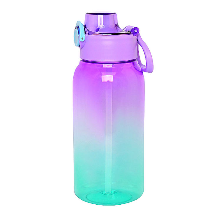 1000ml Tritan Air Flavored up Water Bottle Transparent Factory Wholesale Custom Logo Cheap Gradient Camping Gym Luxury Unisex Mass Production B2B