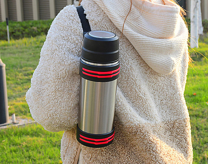 1200ml Double-Wall Stainless Steel Travel Tumbler Large Capacity Portable Vacuum Flask Camping Outdoor Perfect Gift Mugs Lovers