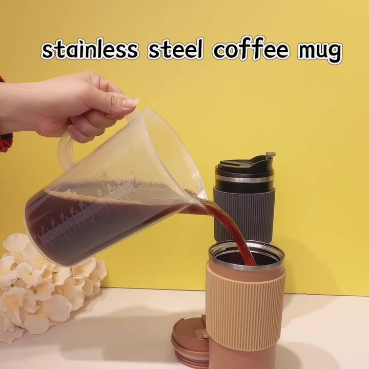 16OZ/480ml OEM/ODM  Eco-friendly durable Double Wall Stainless Steel Insulated Vacuum Cup Travel Mug with a food grade pp lid Private Label Manufacturing Bulk Orders