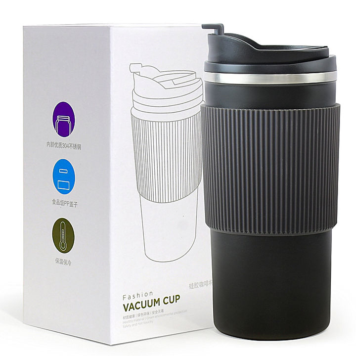 16OZ/480ml OEM/ODM  Eco-friendly durable Double Wall Stainless Steel Insulated Vacuum Cup Travel Mug with a food grade pp lid Private Label Manufacturing Bulk Orders