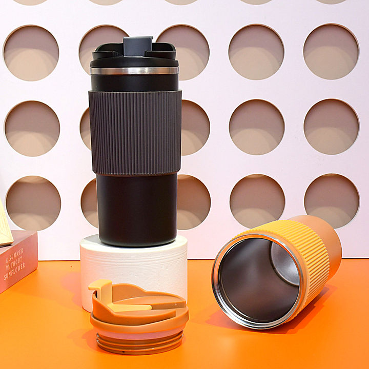 16OZ/480ml OEM/ODM  Eco-friendly durable Double Wall Stainless Steel Insulated Vacuum Cup Travel Mug with a food grade pp lid Private Label Manufacturing Bulk Orders