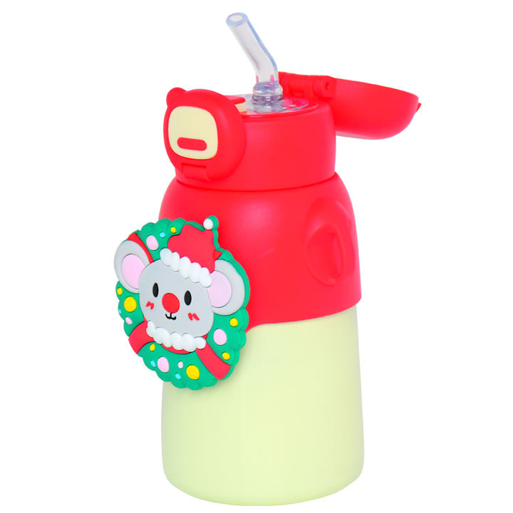 16oz/0.5L hot sale customized logo Festivals Christmas durable 304 stainless steel water bottle for kids and students Discount Factory Network