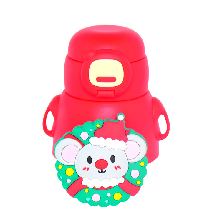 16oz/0.5L hot sale customized logo Festivals Christmas durable 304 stainless steel water bottle for kids and students Discount Factory Network