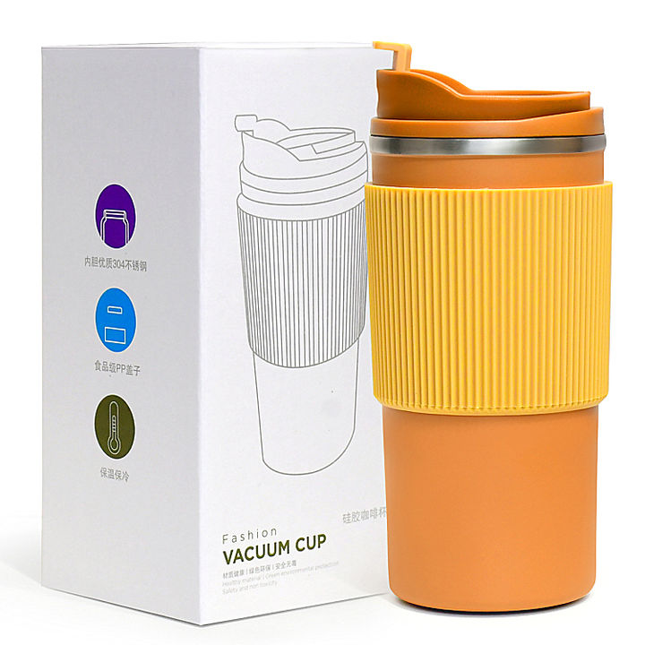 16oz OEM/ODM BPA FREE 0.48L durable Double Wall Stainless Steel Insulated Vacuum Cup Travel Mug with a food grade pp lid