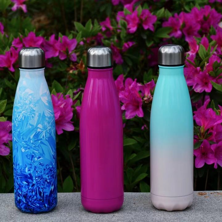 18/8 Stainless Steel Cola Shape Double Wall Vacuum Seal  Custom Thermos Gym Sport Drink Insulated Water Bottles Contract Manufacturing Hub