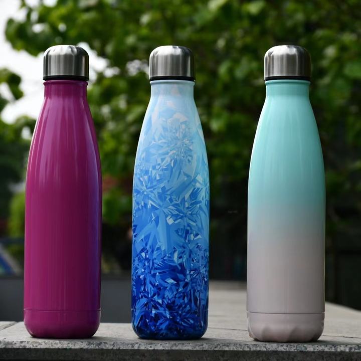 18/8 Stainless Steel Cola Shape Double Wall Vacuum Seal  Custom Thermos Gym Sport Drink Insulated Water Bottles Contract Manufacturing Hub