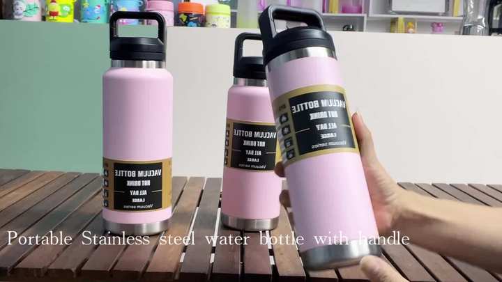 18oz/26oz/36oz OEM outdoor travel camping BPA FREE Leakproof Vacuum Insulated Double Wall Stainless Steel Thermos Bottle Product Manufacturing