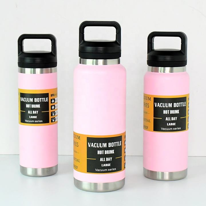 18oz/26oz/36oz OEM outdoor travel camping BPA FREE Leakproof Vacuum Insulated Double Wall Stainless Steel Thermos Bottle Product Manufacturing